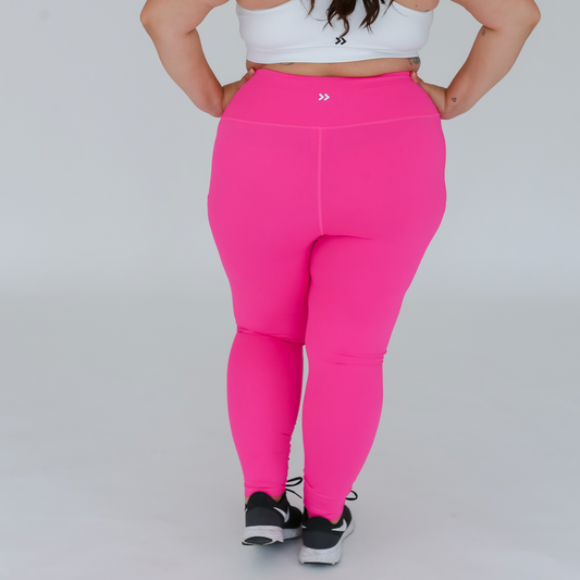 HIGH-RISE LEGGING WITH POCKETS - PINK