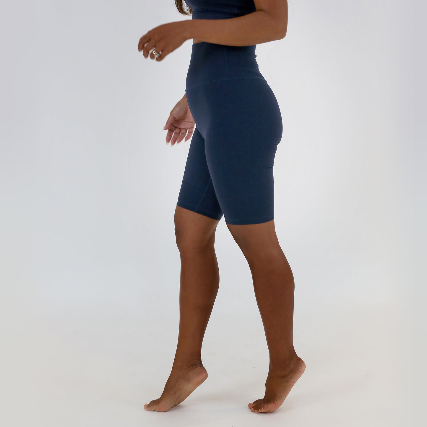Navy Biker Shorts