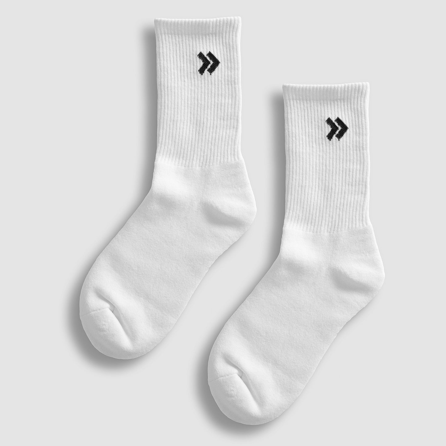 White Crew Socks