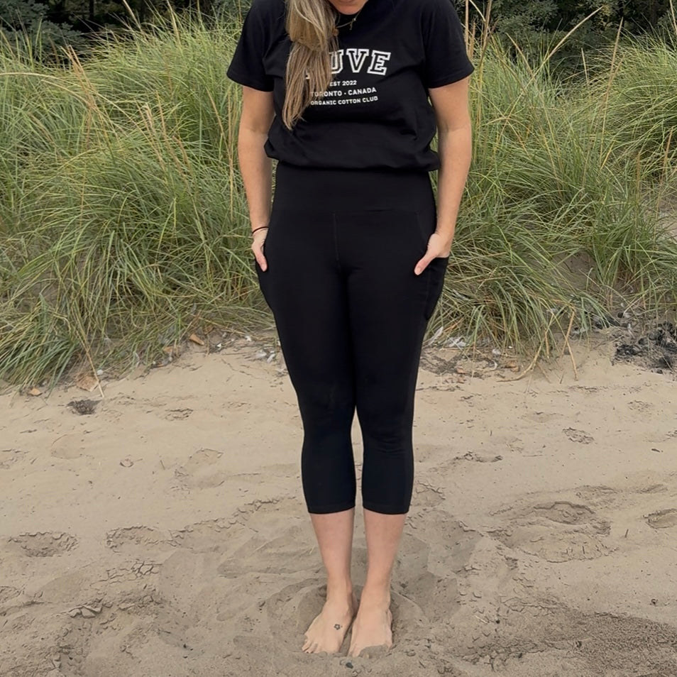 Cotton High-Waisted Capris