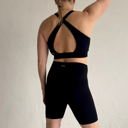 Cotton Sports Bra - Onyx