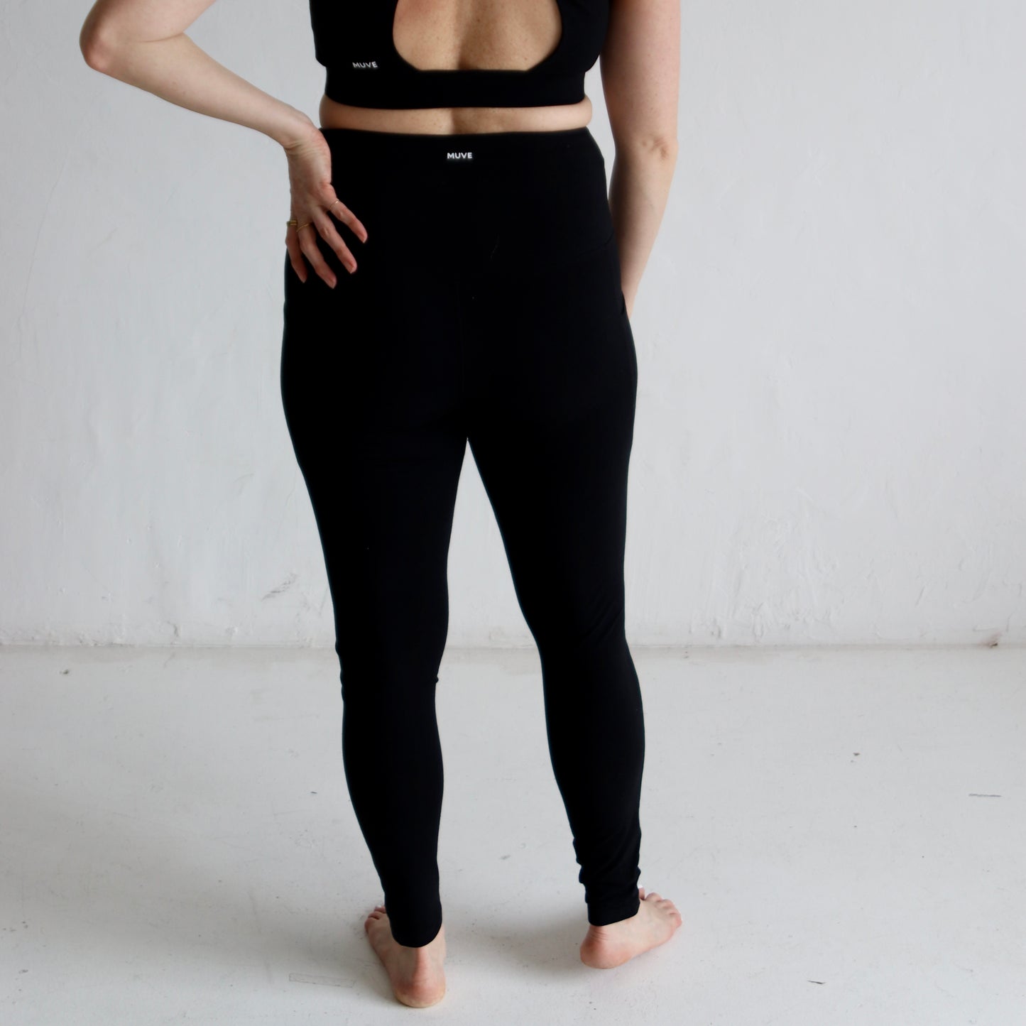 Cotton High-Waisted Legging - Onyx