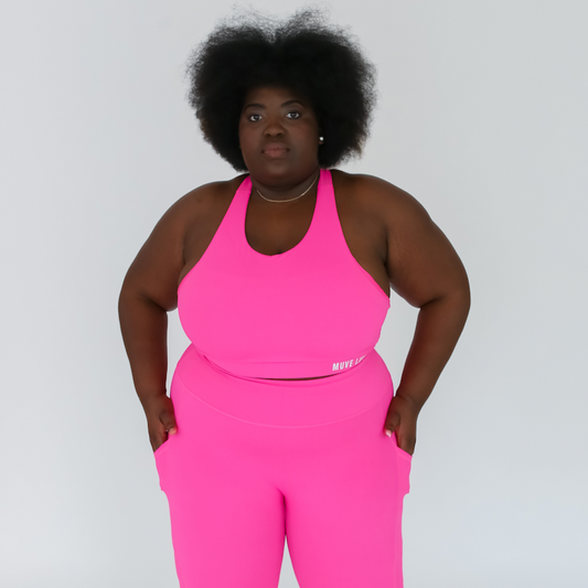 HIGH-RISE LEGGING WITH POCKETS - PINK