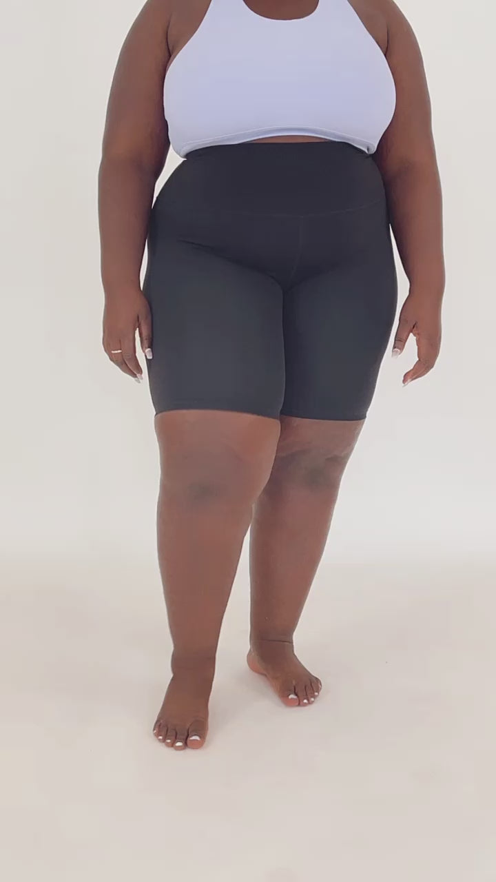 Plus size long shorts on sale womens