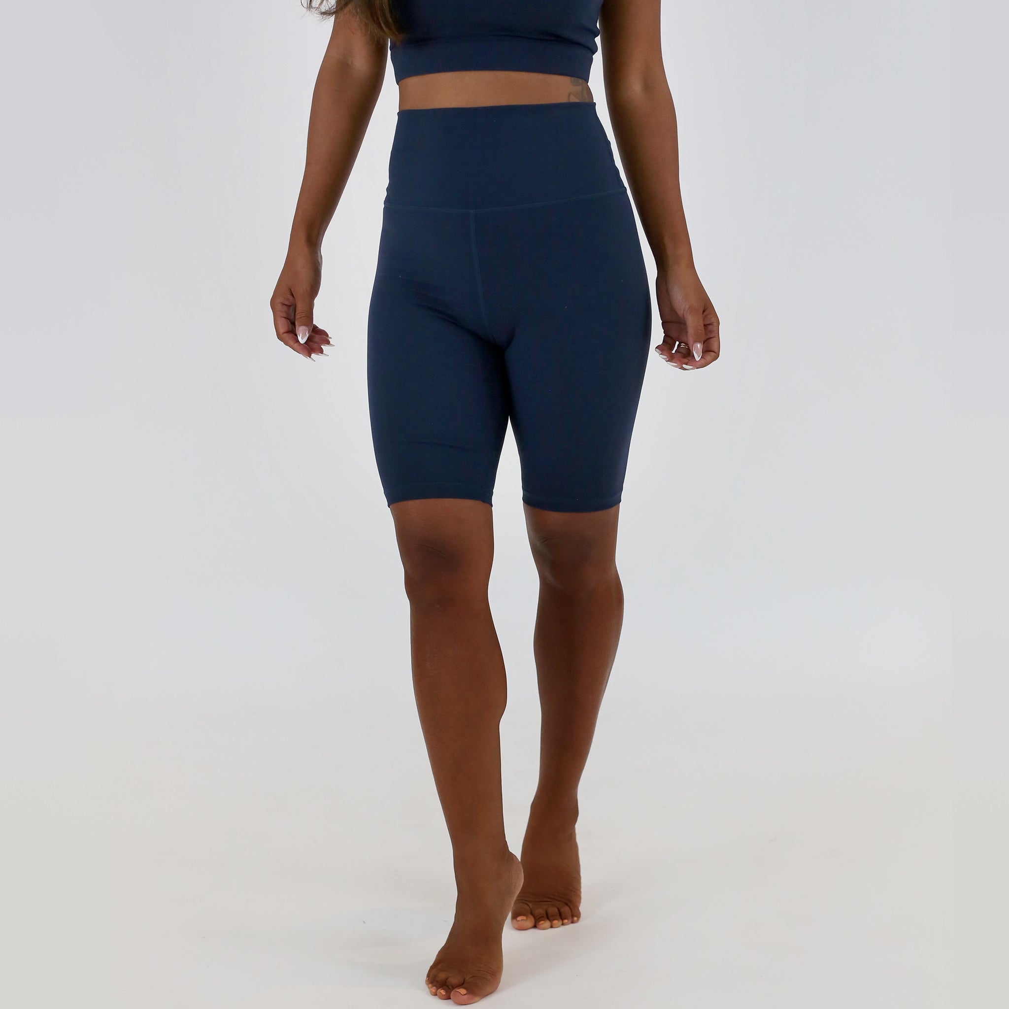 Navy blue high waisted 2024 shorts